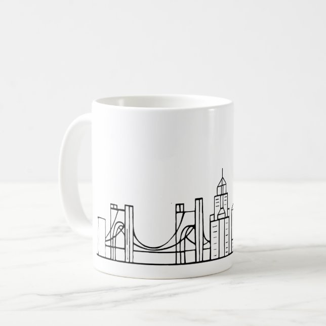 Pittsburgh horisont kaffemugg (Framsida vänster)