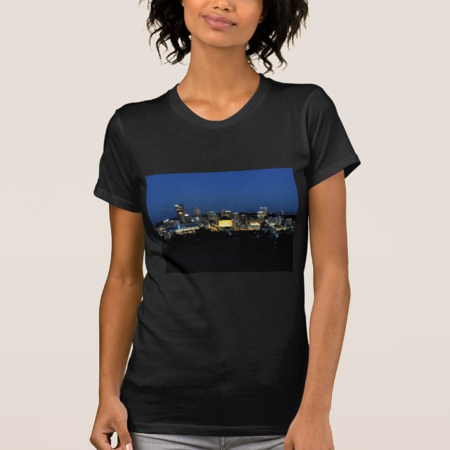 Pittsburgh horisont på skymningen tee shirt (Framsida)