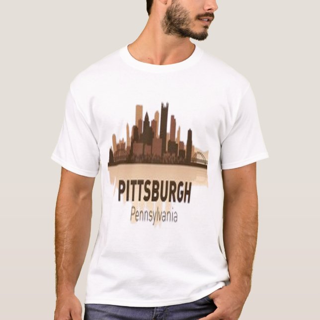 Pittsburgh horisont t shirt (Framsida)