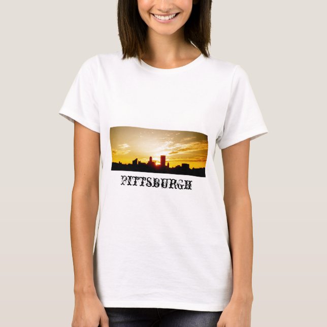 Pittsburgh horisont t-shirt (Framsida)