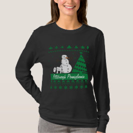 Pittsburgh hund som Peeing på den Tacky tröjan för T Shirt