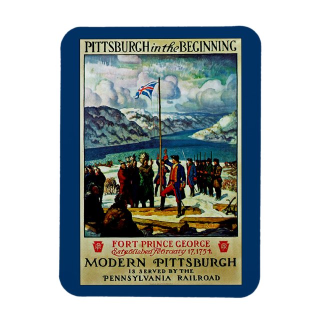 Pittsburgh i början magnet (Vertikal)