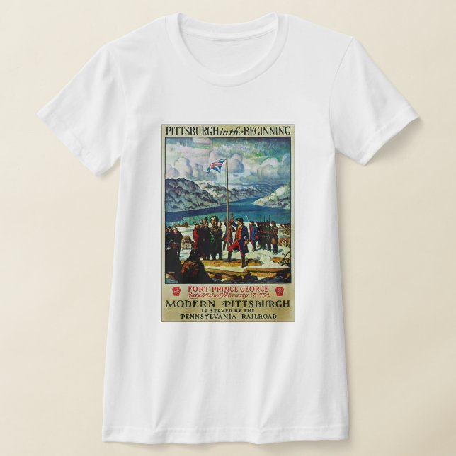 Pittsburgh i början t shirt (Laydown)
