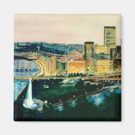 Pittsburgh i Dusk Magnet