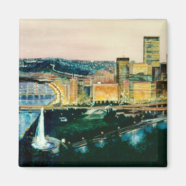 Pittsburgh i Dusk Magnet (Framsidan)
