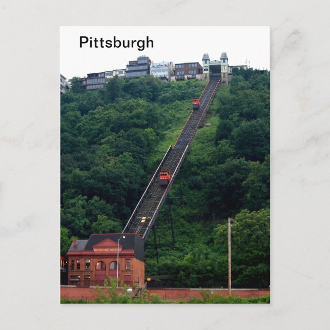 -Pittsburgh-Incline-Photo Postcard Vykort (Framsida)