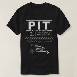Pittsburgh Internationell flygplats PIT T-Shirt