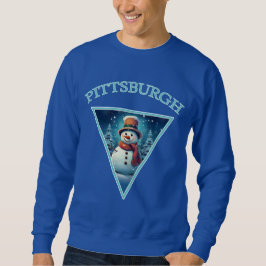 Pittsburgh jul Snögubbe Lång Ärmad Tröja