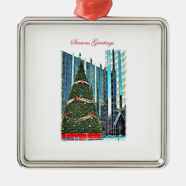 Pittsburgh julgranprydnad julgransprydnad metall (Framsidan)