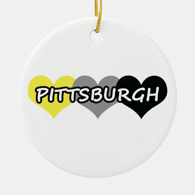 Pittsburgh Julgransprydnad Keramik (Framsidan)