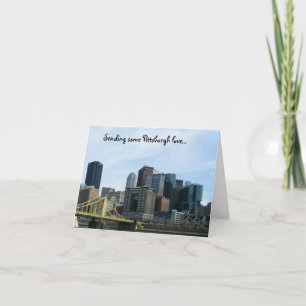 Pittsburgh kärleknotecards kort