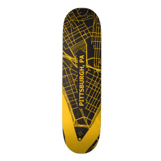 Pittsburgh karta 2 mini skateboard bräda 18,5 cm