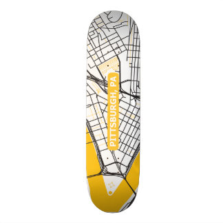 Pittsburgh karta 3 mini skateboard bräda 18,5 cm