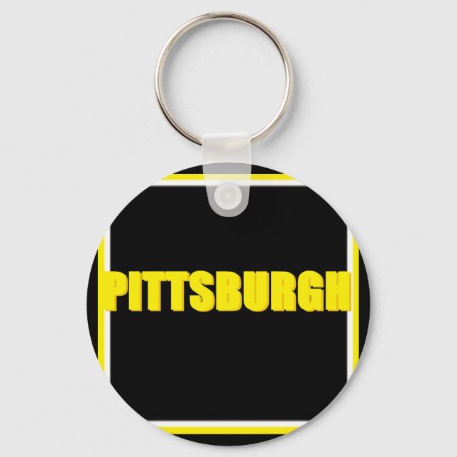 Pittsburgh Keychain Nyckelring (Framsida)