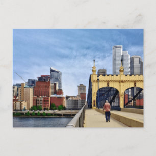Pittsburgh - Korsning av Smithfield Street Bridge Vykort