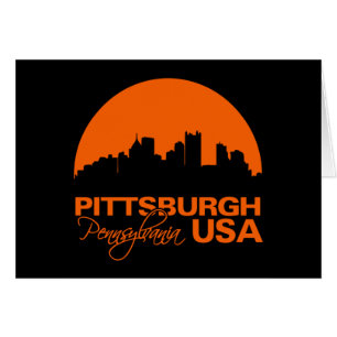 PITTSBURGH-kort - anpassa Hälsningskort