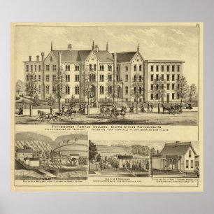 Pittsburgh kvinnlig högskola Pittsburgh Poster