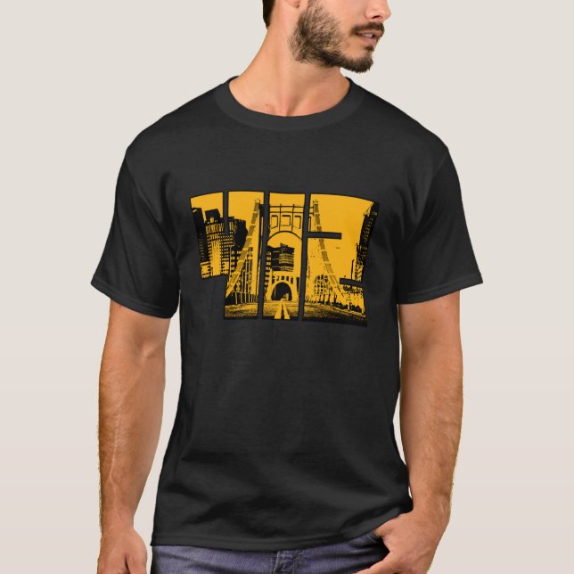 Pittsburgh Långärmad T Shirt (Framsida)