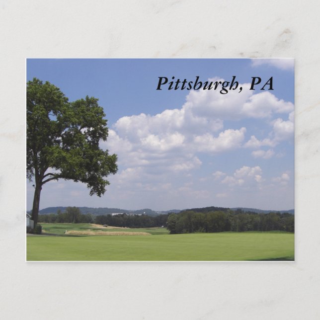 Pittsburgh liggande vykort (Framsida)