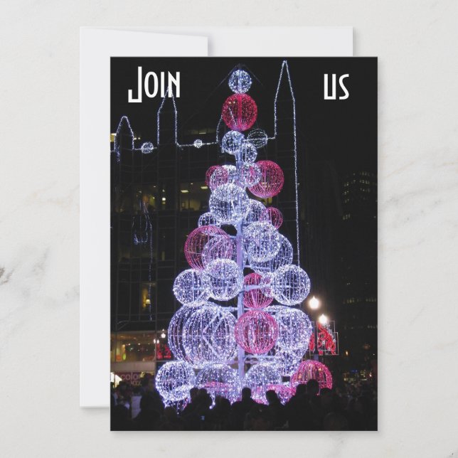 PITTSBURGH LITE UPP NÖJKRISTMASINVIKELSE INBJUDNINGAR (Framsida)