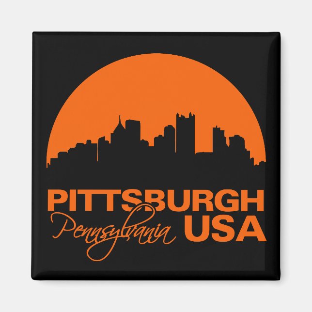 PITTSBURGH-magnet Magnet (Framsidan)