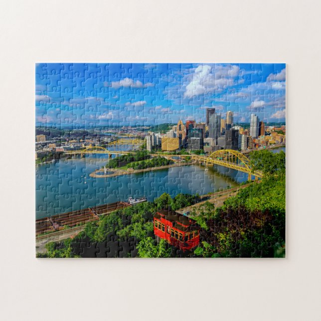 Pittsburgh med Incline-pussel Pussel (Horisontell)