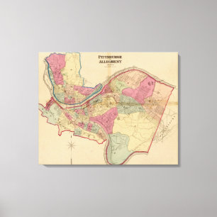 Pittsburgh och Allegheny Canvastryck