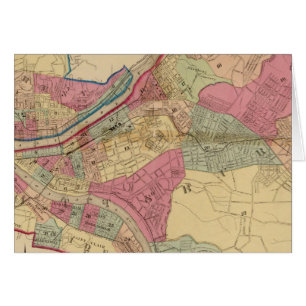Pittsburgh och Allegheny Hälsningskort