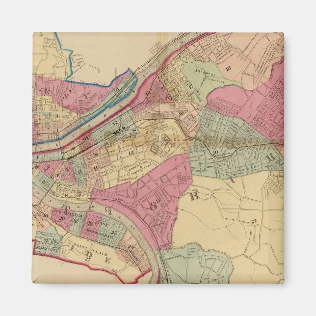 Pittsburgh och Allegheny Magnet (Framsidan)