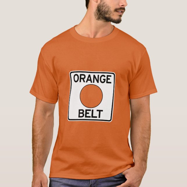 Pittsburgh orange bälteT-tröja T-shirt (Framsida)