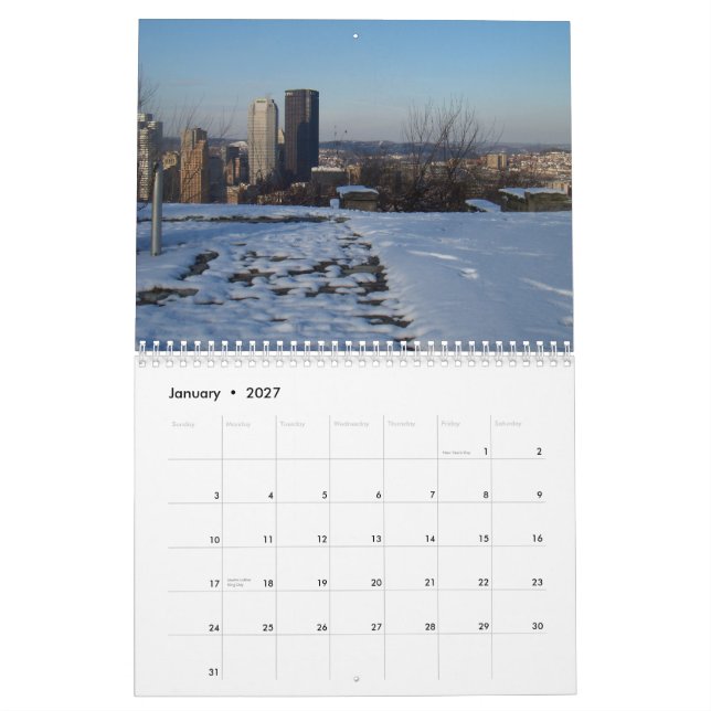 PITTSBURGH PA 2012 KALENDER (Jan 2027)