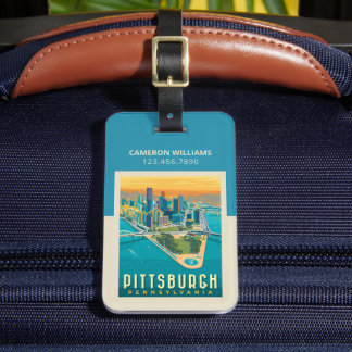 Pittsburgh, PA | Fågelns Öga View Bagagebricka