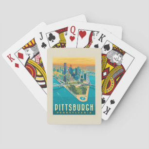 Pittsburgh, PA   Fågelns Öga View Casinokort
