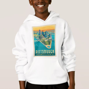 Pittsburgh, PA   Fågelns Öga View T Shirt