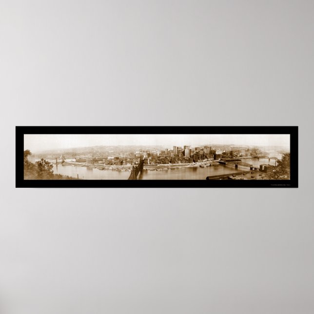 Pittsburgh, PA Foto 1920 Poster (Framsidan)