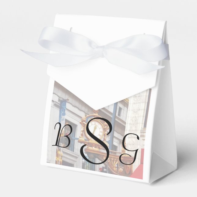 Pittsburgh PA - Möt mig under klockan Bröllop Presentaskar (Framsidan Sidan)