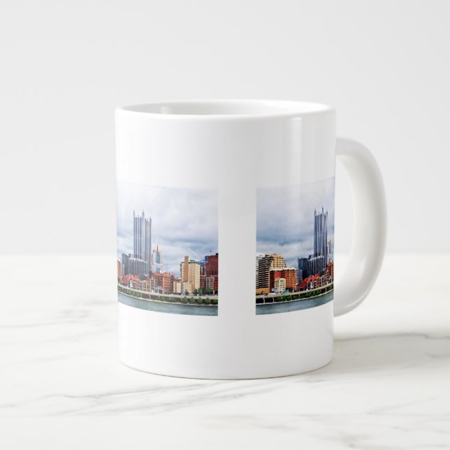 Pittsburgh PA Skyline Jumbo Mugg (Framsida höger)