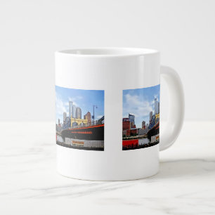 Pittsburgh PA - Tåg by Smithfield St Bridge Jumbo Mugg