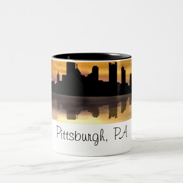 Pittsburgh PA Två-Tonad Mugg (Center)