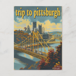 Pittsburgh, PA-Vintage Vykort
