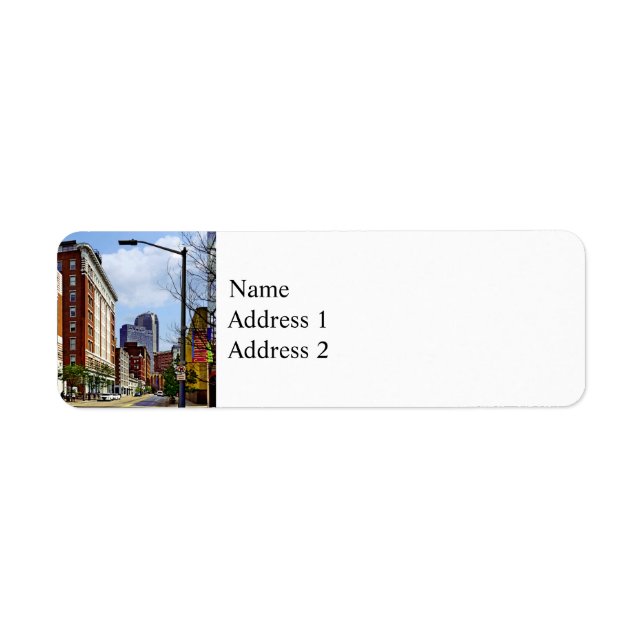 Pittsburgh PA - Visa Nint Street Returadress Etikett (Framsidan)