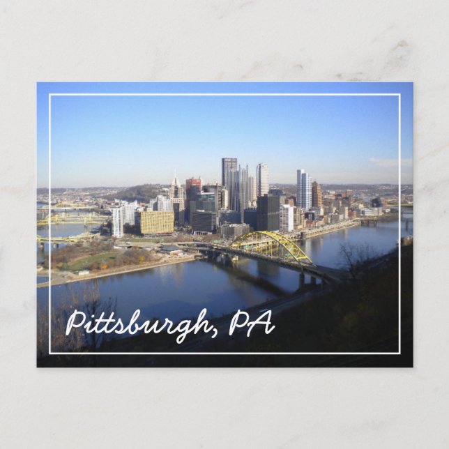 Pittsburgh, PA Vykort (Framsida)