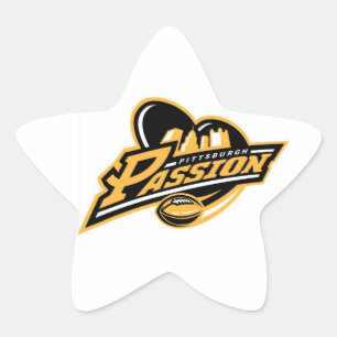 Pittsburgh Passion Sticker Stjärnformat Klistermärke
