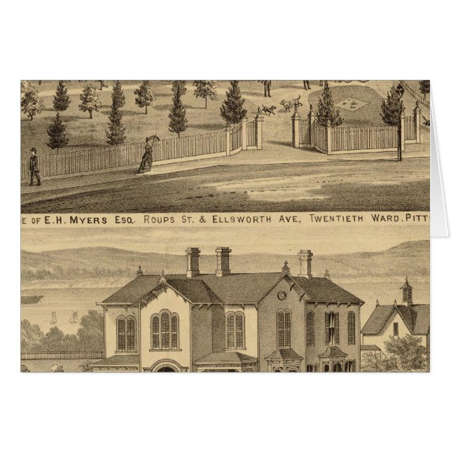 Pittsburgh, Pennsylvania 2 Hälsningskort (Framsidan Horizontal)