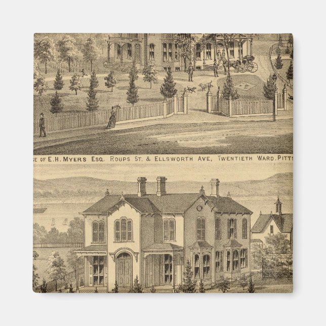 Pittsburgh, Pennsylvania 2 Magnet (Framsidan)