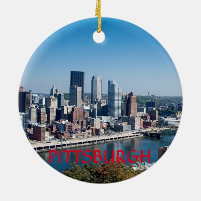 Pittsburgh Pennsylvania Circle Ornament (Baksidan)