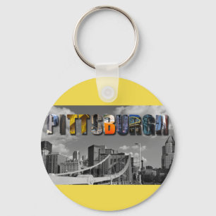 Pittsburgh Pennsylvania City Travel Foton Nyckelring