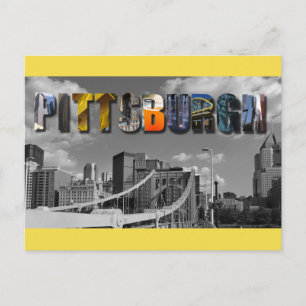 Pittsburgh Pennsylvania City Travel Foton Vykort