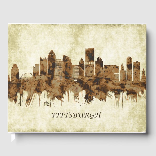 Pittsburgh Pennsylvania Cityscape Gästböcker (Framsida)