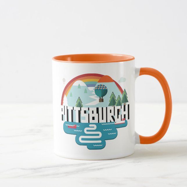Pittsburgh Pennsylvania | Cityscapedesign Mugg (Höger)